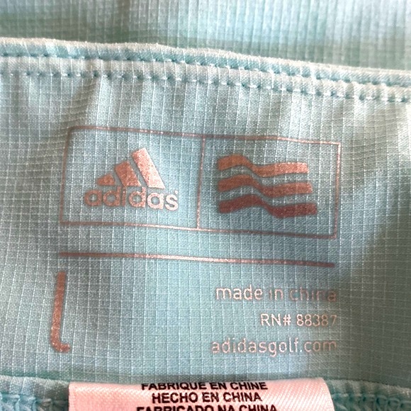 Adidas lightweight mint green skort with ruffle hem - Picture 5 of 6